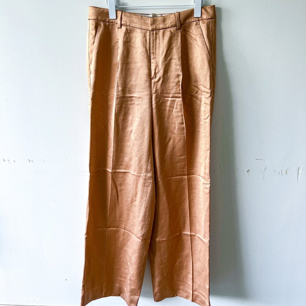BNWOT Gold Banana Republic wide leg pants size 10